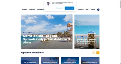 Wypróbuj usługi serwisu Turystycznyninja.pl i przygotuj się na perfekcyjny urlopowy wypoczynek. 2022