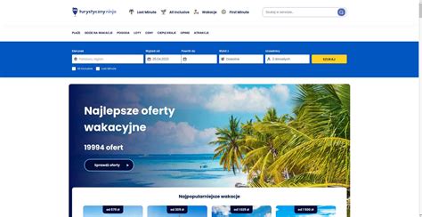 Wypróbuj funkcjonalności internetowego serwisu www.Turystycznyninja.pl i organizuj swój wymarzony wypoczynek urlopowy. - 2021 przeczytaj 
